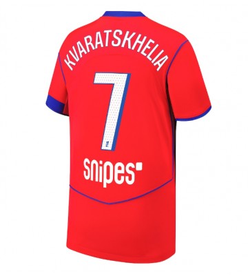 Paris Saint-Germain Khvicha Kvaratskhelia #7 Tredjetrøje 2025-26 Kortærmet